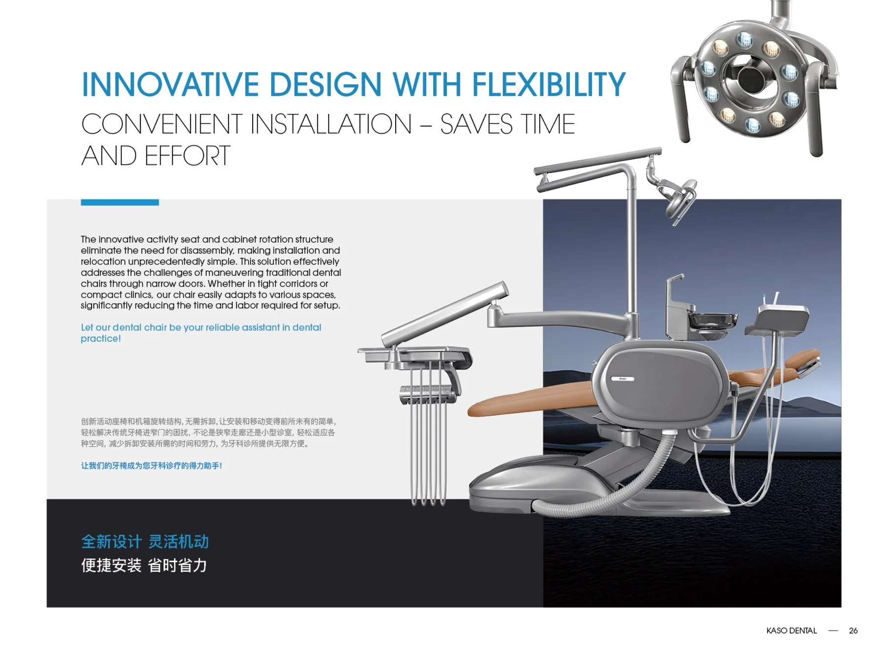 KS-R6 flexible installation and clinic layout design