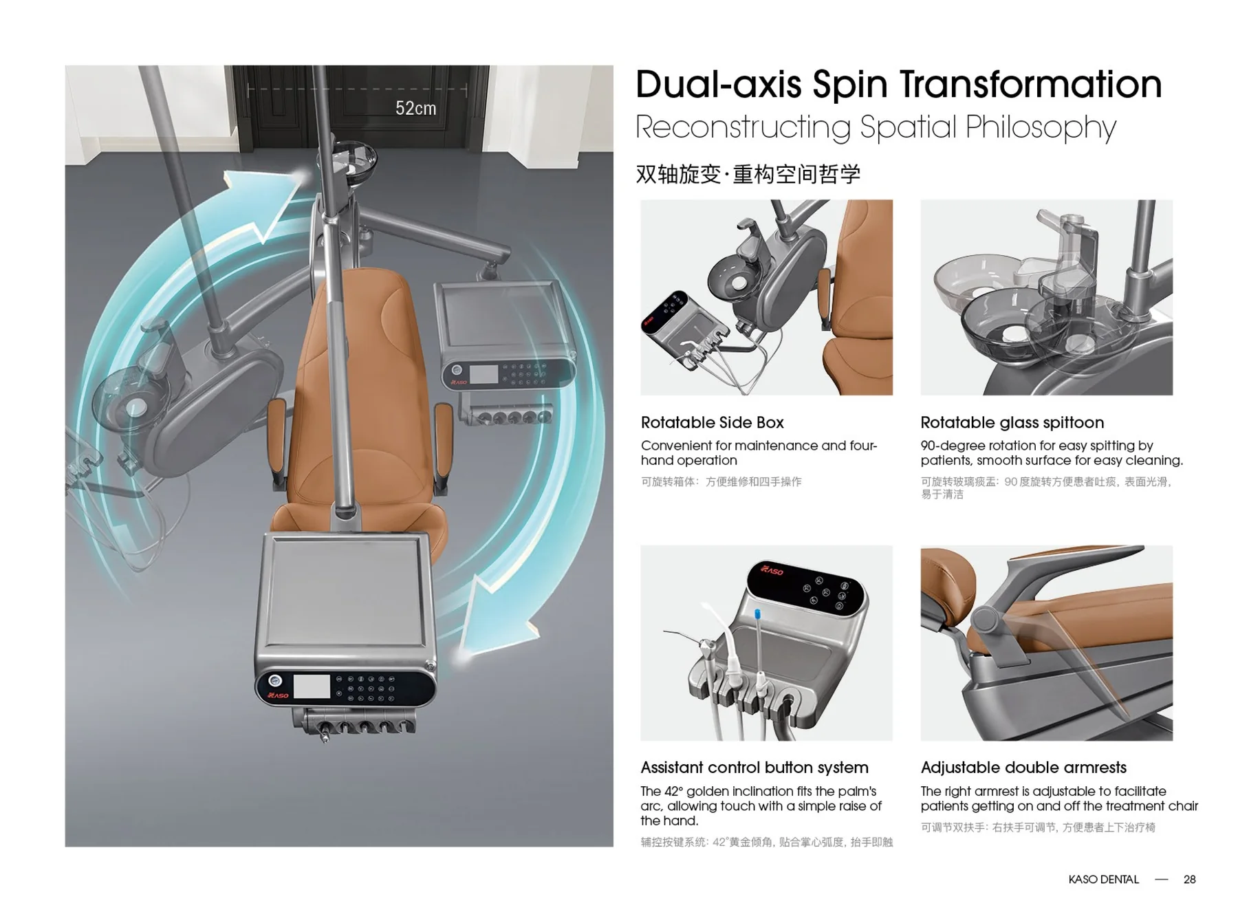 KS-R6 dual-axis rotation and rotatable components